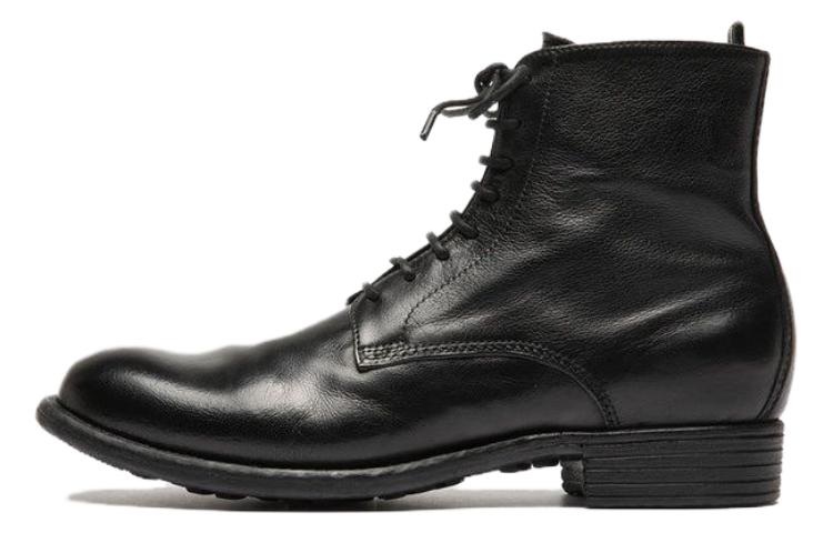 (Women) Officine Creative Leather Lace-Up Ankle Boots 'Black Fashion' OCDCAXT002IGNIS1000