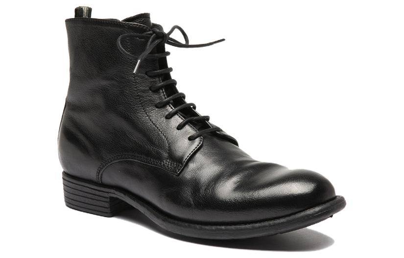 Order (W) Botas Negras de Cuero con Cordones Officine Creative para Hombre. OCDCAXT002IGNIS1000