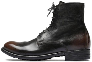 (Women) Officine Creative Leather Lace-Up Round-Toe Boot 'Black Fashion' OCDCAXT002IGN18D118 (Women) Officine Creative Leather Lace-Up Round-Toe Boot 'Black Fashion' OCDCAXT002IGN18D118