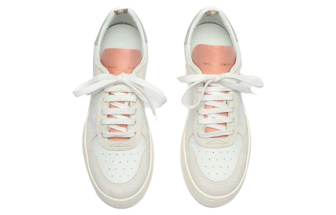 Lookbook Officine Creative 皮革 系帶圓頭時尚 低幫 板鞋 女款 灰白粉