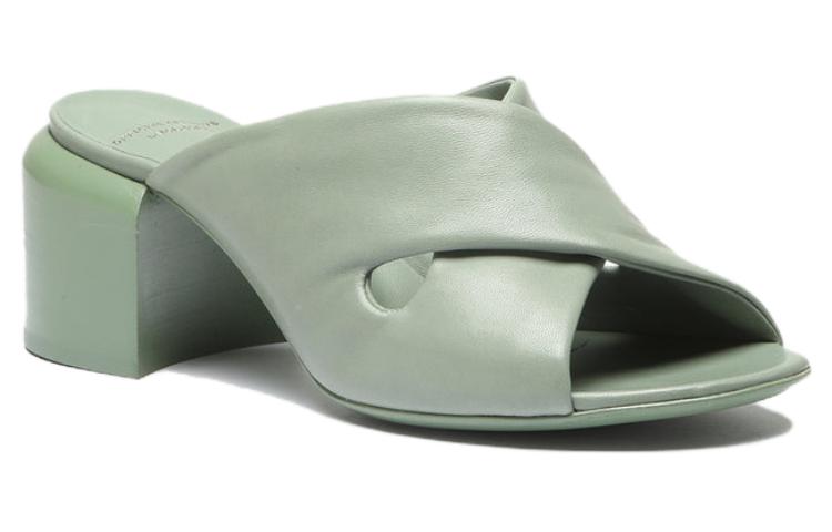 Order (W) (女性用) Officine Creative レザーミュール 'グリーンコンフォート' OCDETHE012GUANT3040 OCDETHE012GUANT3040