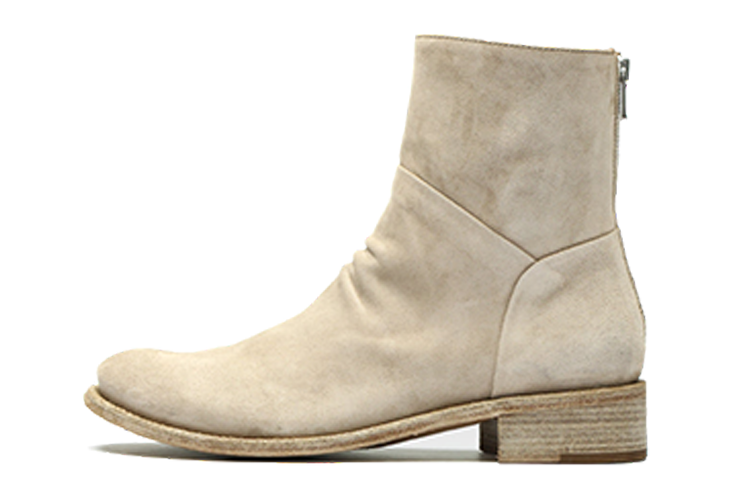 (Women) Officine Creative Leather Round Toe Slip-On Ankle Boot 'Beige' OCDLISO052OLI28L228