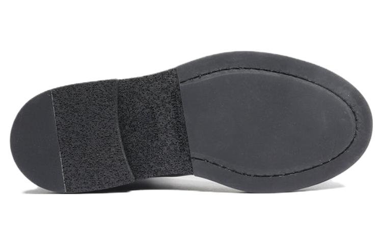 Shop Officine Creative 皮革 圓頭 套筒 短靴 女款 黑色