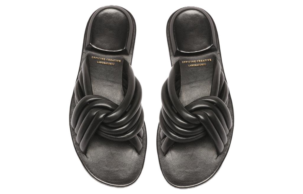 Lookbook (Women) Officine Creative Leather Slide 'Comfort Casual Black' OCDCYBI004GUAN91000