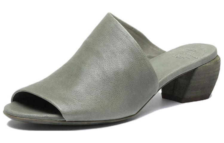 (W) Officine Creative Leather Slide 'Seagrass'