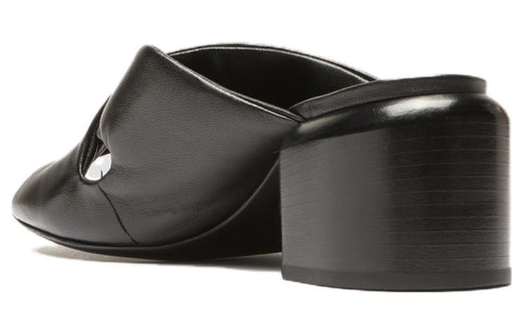 Order Officine Creative 皮革 簡約精緻 一字拖鞋 6.5cm 女款 黑色