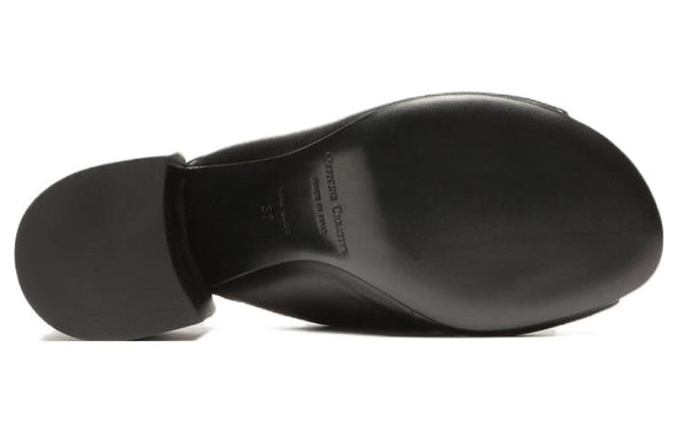 Lookbook Officine Creative 皮革 簡約精緻 一字拖鞋 6.5cm 女款 黑色