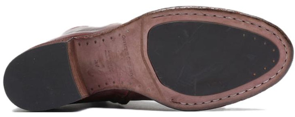 (Women) Officine Creative Leather Zip Round-Toe Boot 'Burgundy Fashion' OCDDENN101IGN18TABO Purchase (Women) Officine Creative Leather Zip Round-Toe Boot 'Burgundy Fashion' OCDDENN101IGN18TABO