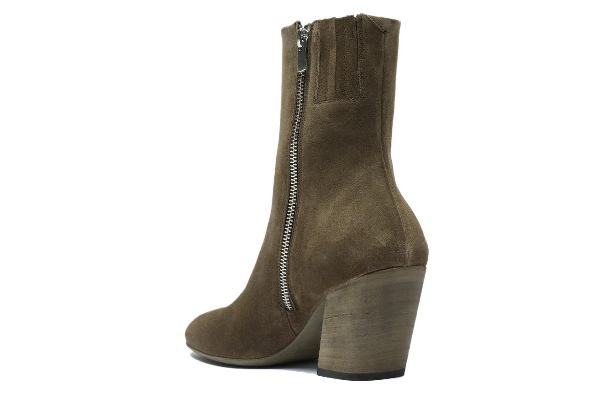 Lookbook (W) Officine Creative Sepatu Boot Kulit Beritsleting Ankle 'Taupe' OCDSEVR001LIC23F395