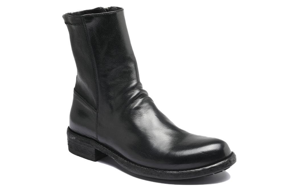(W) Officine Creative Legrand 'Black Leather Casual Boot' 圖 2