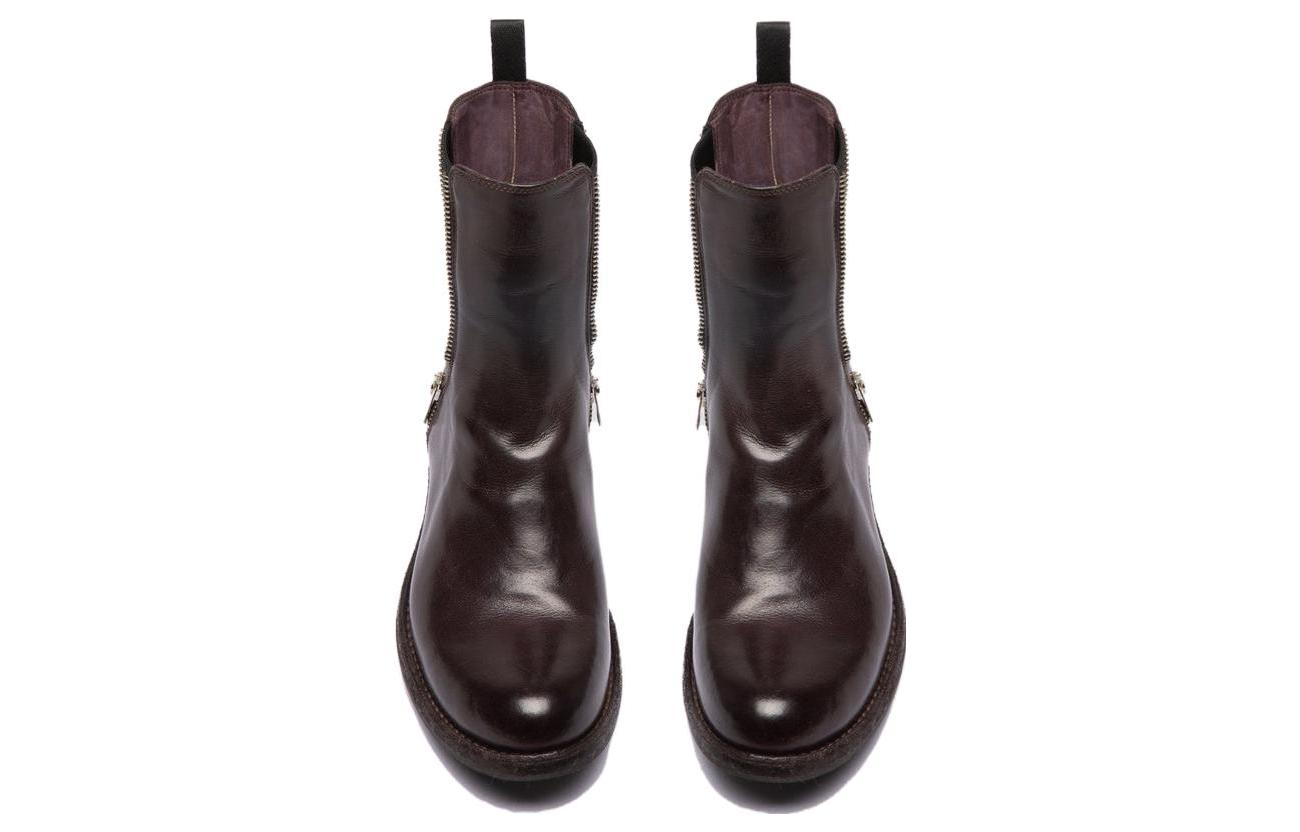 Lookbook Officine Creative Legrand 皮革 文藝 短筒 切爾西靴 女款 酒紅色