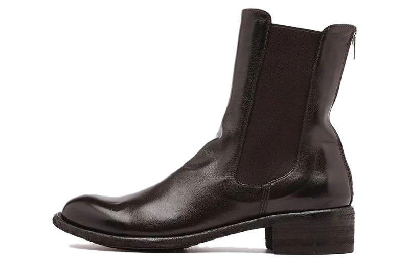 (Women) Officine Creative Lison 'Brown Punk Zip Chelsea Boot' OCDLISO017IGNISD215