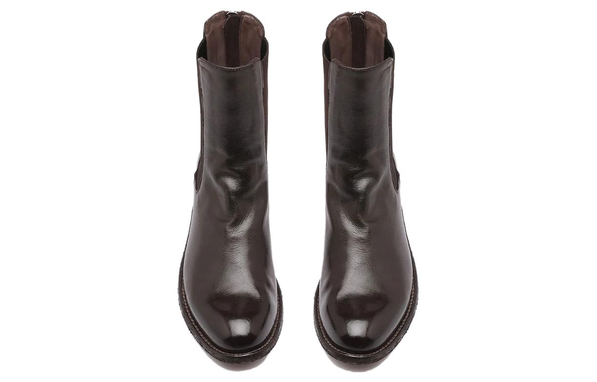 Lookbook (W) Officine Creative Lison 'Brown Punk Zip Chelsea Boot' Sepatu Boot Chelsea Cokelat. OCDLISO017IGNISD215