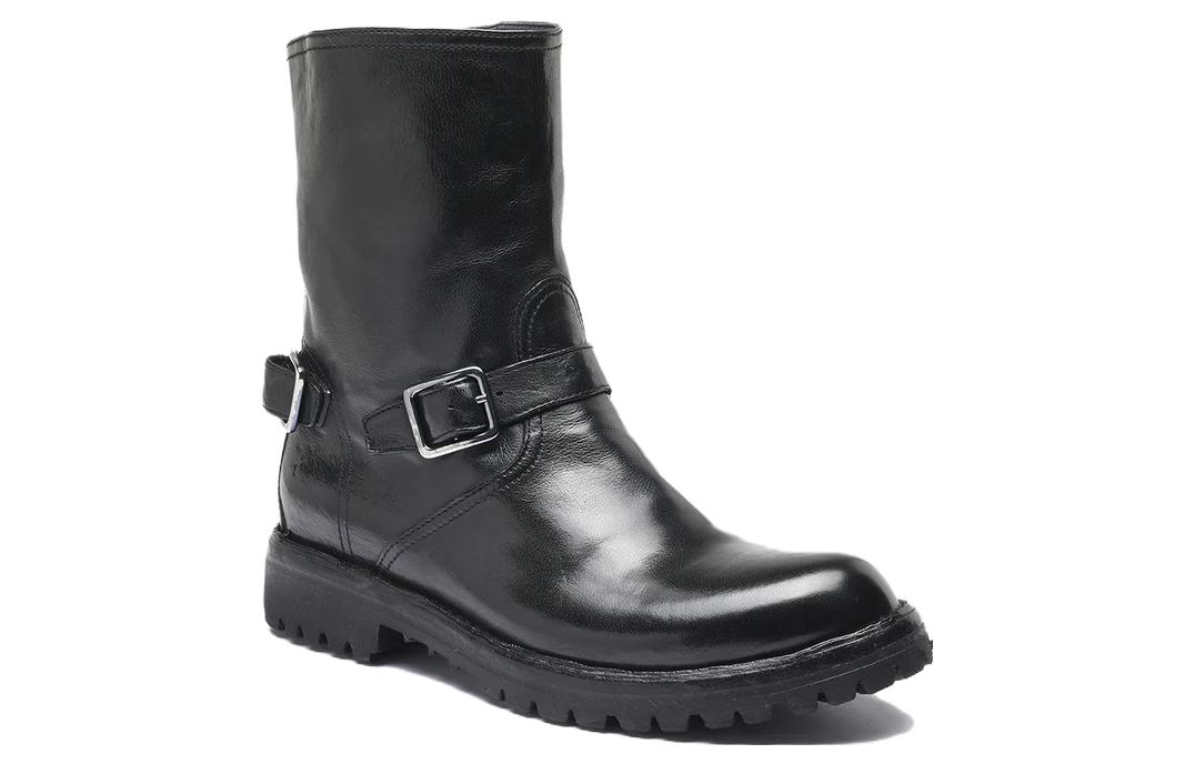 (W) Officine Creative Loraine 'Simplified Casual Black Leather Ankle Boot' 圖 2