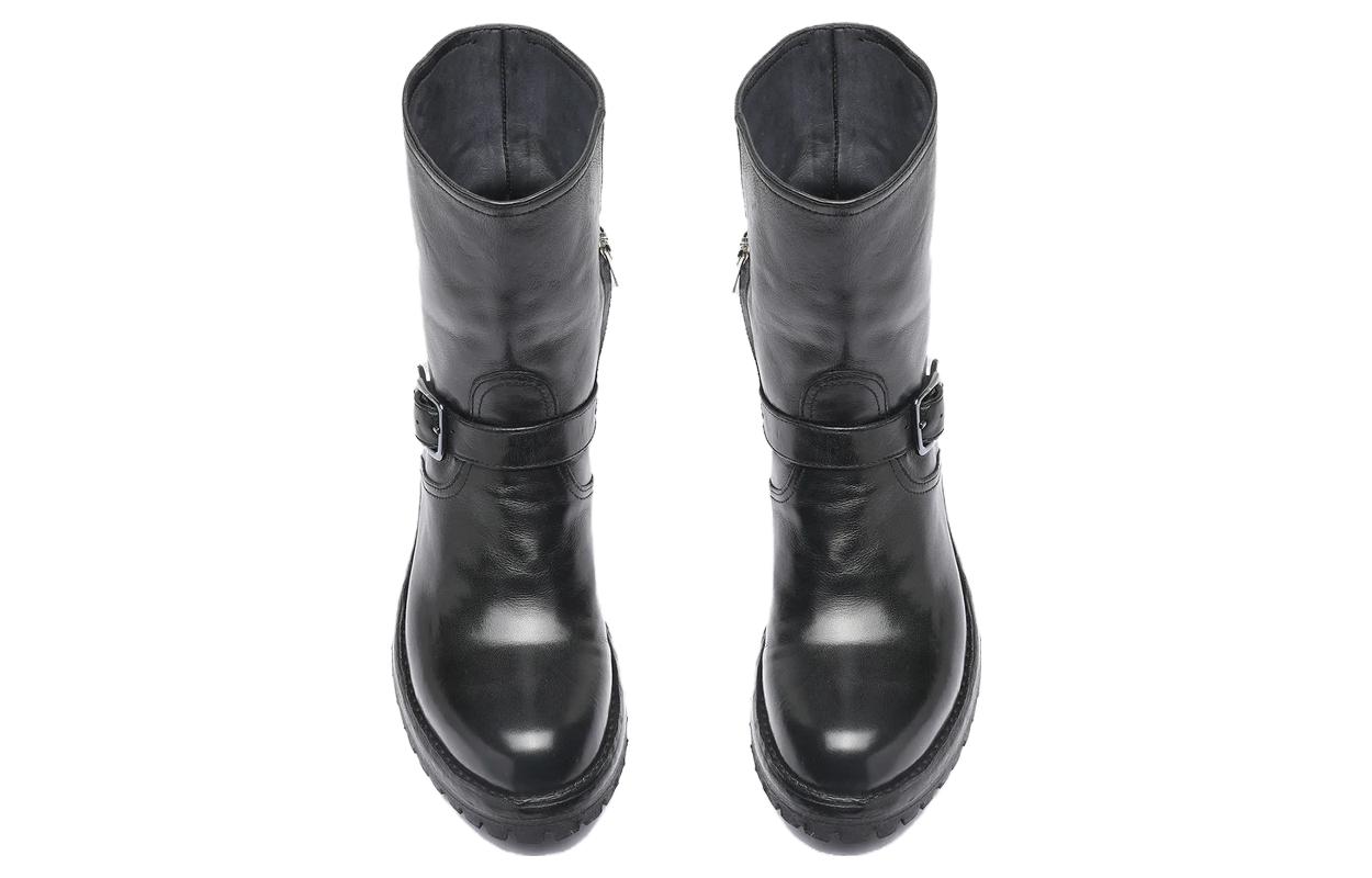 (W) Officine Creative Loraine 'Simplified Casual Black Leather Ankle Boot' 圖 3