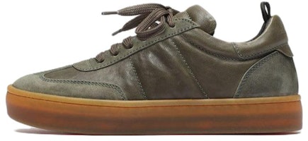 (Women) Officine Creative Low-Top Leather Sneakers 'Military Green' OCDKOMI101OLIV1D393 (Women) Officine Creative Low-Top Leather Sneakers 'Military Green' OCDKOMI101OLIV1D393