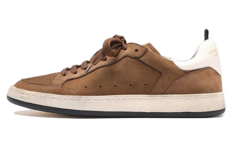 (W) Officine Creative Low Top Sneaker 'Brown White Suede'