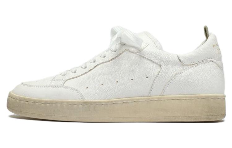 (W) Officine Creative Magic 'White Leather Low-Top'