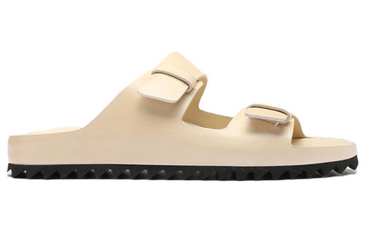 Order 義大利製造 Officine Creative Pelagie 女款米白色簡約舒適皮革一字拖鞋