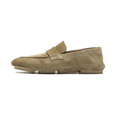 (W) Officine Creative Slip-On Low-Top 'Taupe Suede'