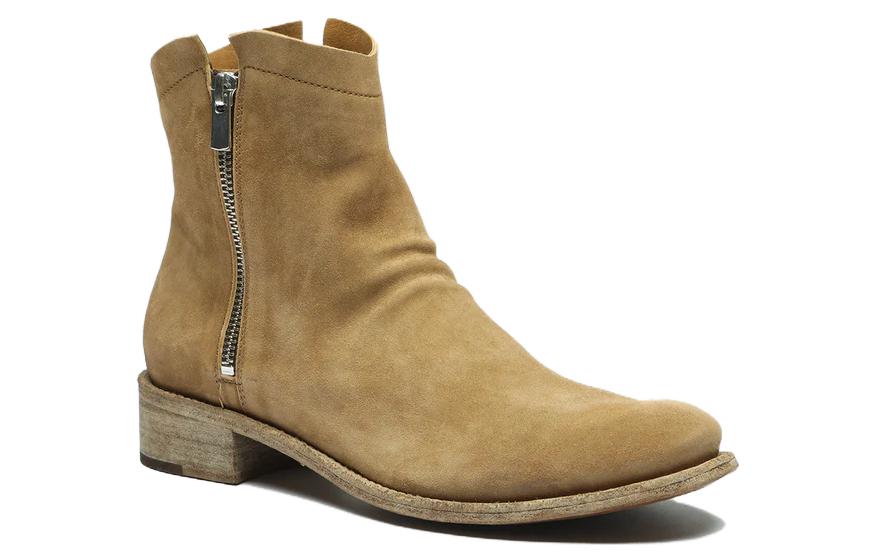 (W) Officine Creative Suede Fashion Round-Toe Ankle Boots 'Light Brown' 圖 2