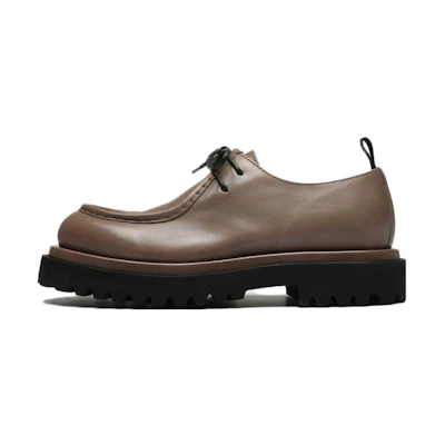 (W) Officine Creative Wisal 'Taupe Leather Slip-On'
