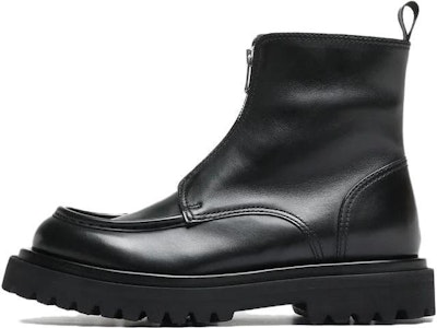 (W) 오피치네 크리에이티브 위살 블랙 레더 부츠 OCDWISA033BUT121000 Buy (W) 오피치네 크리에이티브 위살 블랙 레더 부츠 OCDWISA033BUT121000