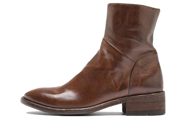 (Women) Officine Creative Zip Ankle Boot 'Brown' OCDSELI020IGNIS2135