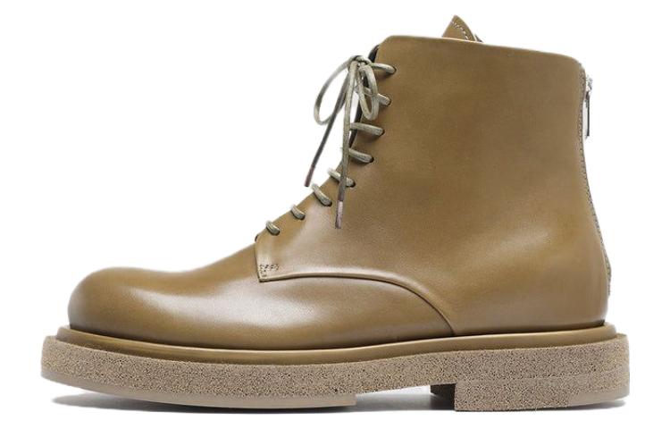 (Women) Officine Creative Zip Leather Ankle Boots 'Green' OCDTONA101BUT12D397