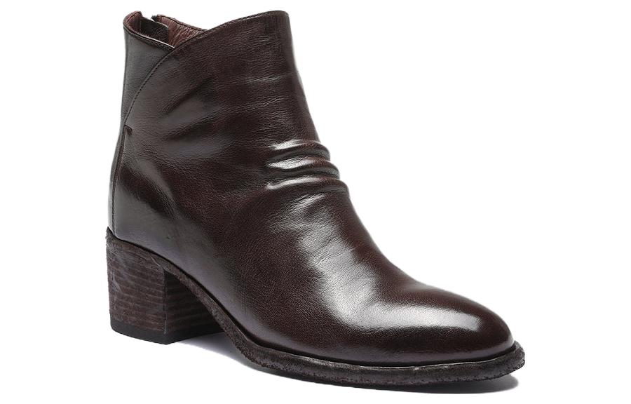 Order (W) But Kasut Kulit Zip Officine Creative 'Coklat' OCDDENN100IGNISE663