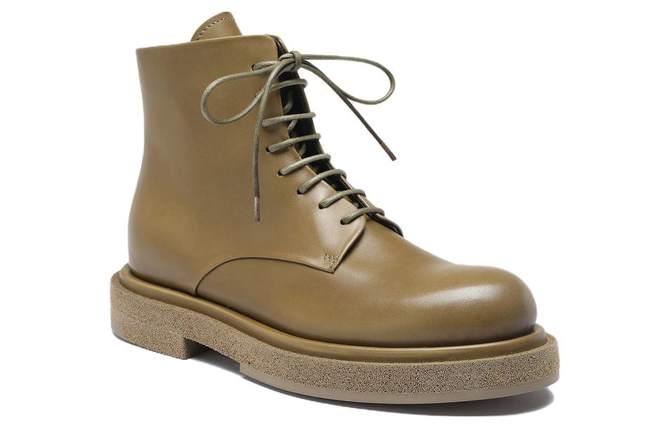 Order Officine Creative 皮革 拉鍊 圓頭 短靴 女款 綠色