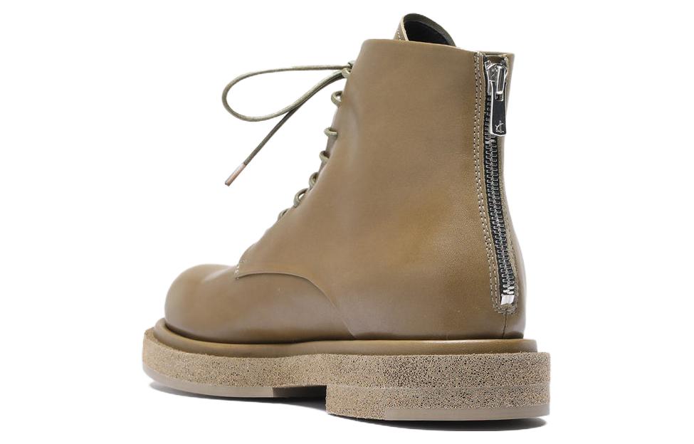 Lookbook Officine Creative 皮革 拉鍊 圓頭 短靴 女款 綠色