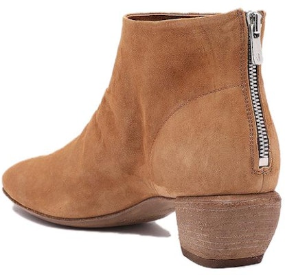 (Women) Officine Creative Zip Round-Toe Chunky Heel Ankle Boots 'Brown Suede' OCDSALL001OLI28L225 Shop (Women) Officine Creative Zip Round-Toe Chunky Heel Ankle Boots 'Brown Suede' OCDSALL001OLI28L225
