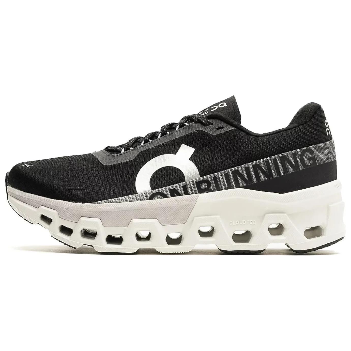 (Women) On Cloudmonster 2 Running Shoes Black - Cushioned, Non-Slip, Durable. 3WE10111197