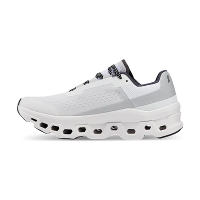 (W) On Running Cloudmonster 'White Black Gray'