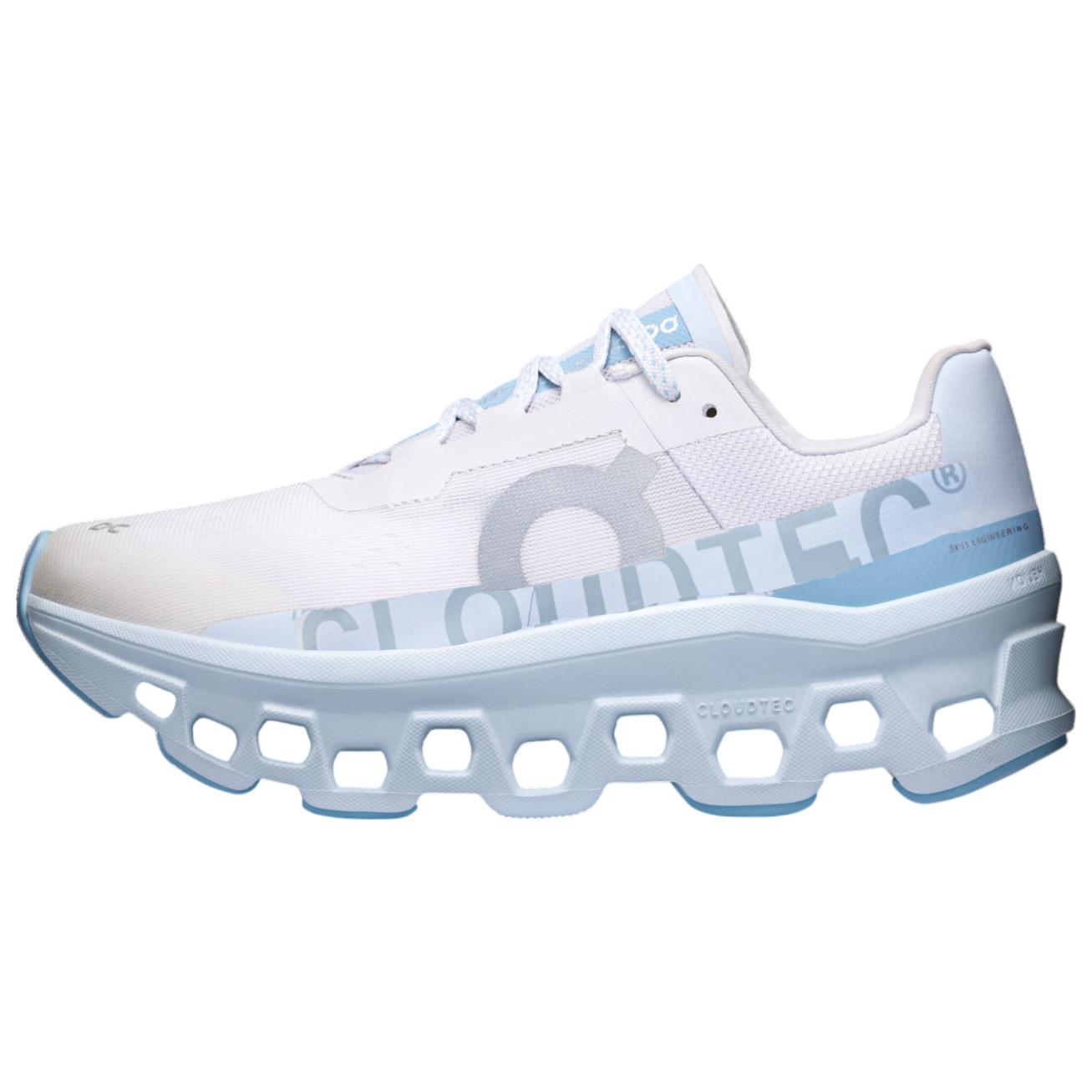 (Women) On Cloudmonster WMNS Frost/Wash Running Shoes White/Blue. 61.97653