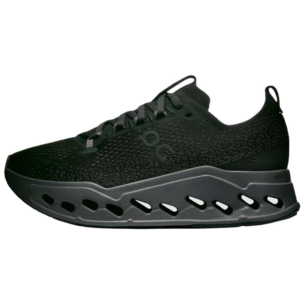 (Women) On Cloudsurfer Max Running Shoes Black - Cushioned for Long Runs 3WF30220106