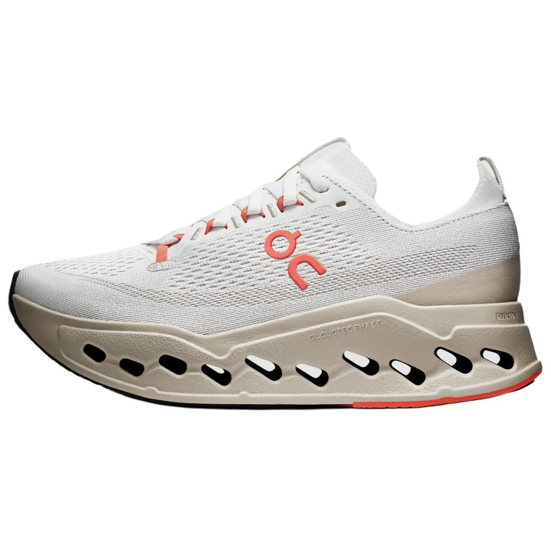 (Women) On Cloudsurfer Max White Running Shoes - Soft, Cushioned, Lightweight, Breathable 3WF30223297