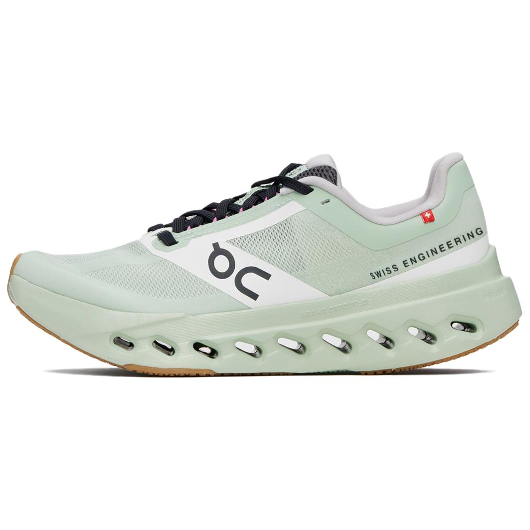 (Women) On Cloudsurfer Next Z5 Green Comfortable Cushioned Running Shoes. 3WF10233005