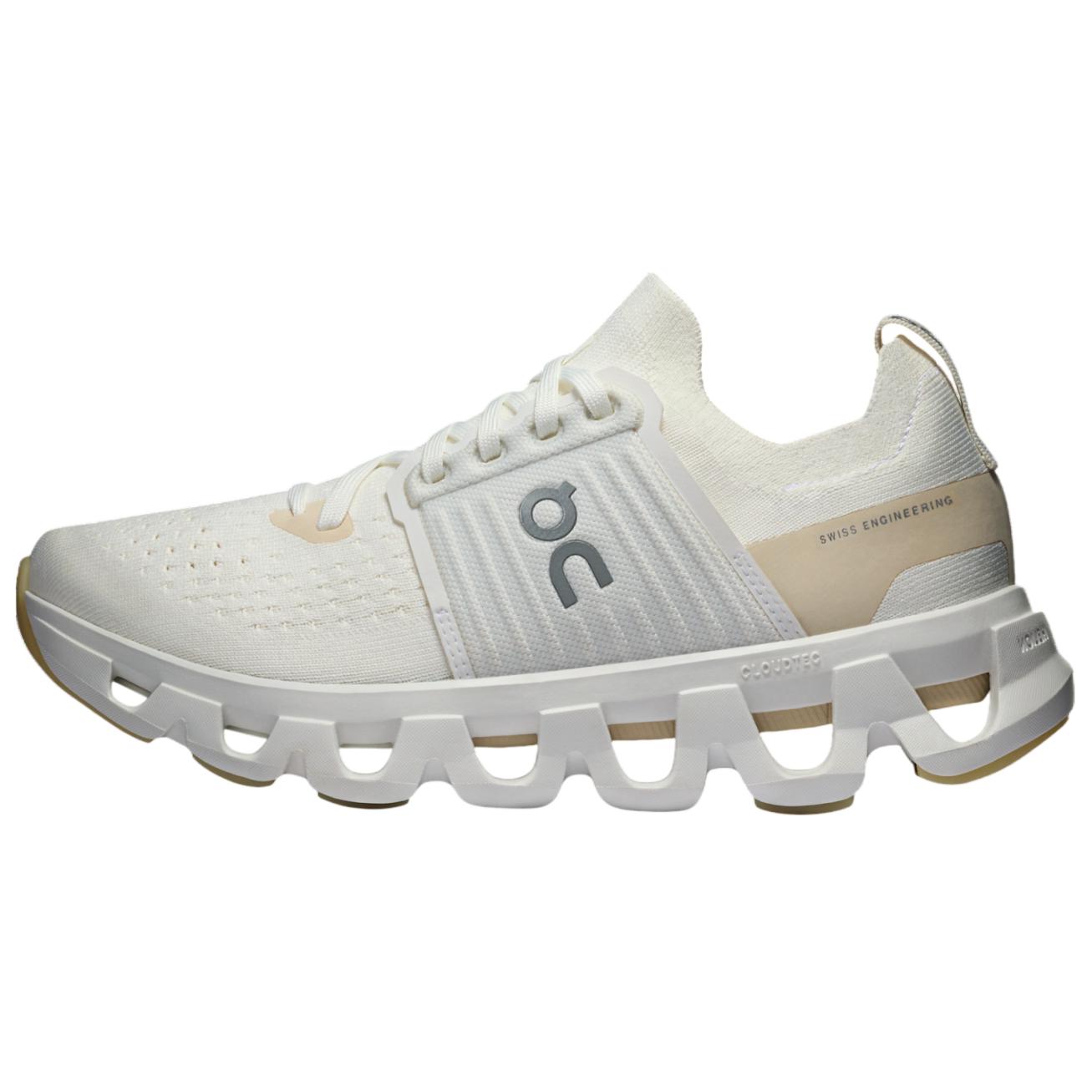 (Women) On Cloudswift 4 White Lightweight Breathable Mesh Running Shoes. 3WF10113218