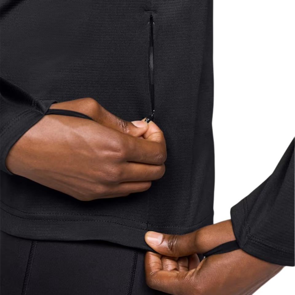 Purchase (W) On Running 黑色长袖快干排湿运动T恤 1WE10780553