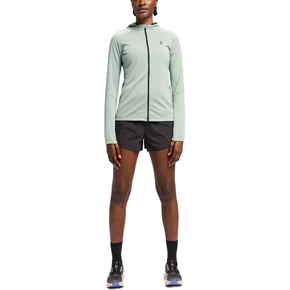 (Women) On Running  Climate Zip Hoodie Stone Grey Long Sleeve Jacket 1WE10331922