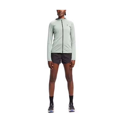 (Women) On Running Climate Zip Hoodie Stone Grey Long Sleeve Jacket 1WE10331922