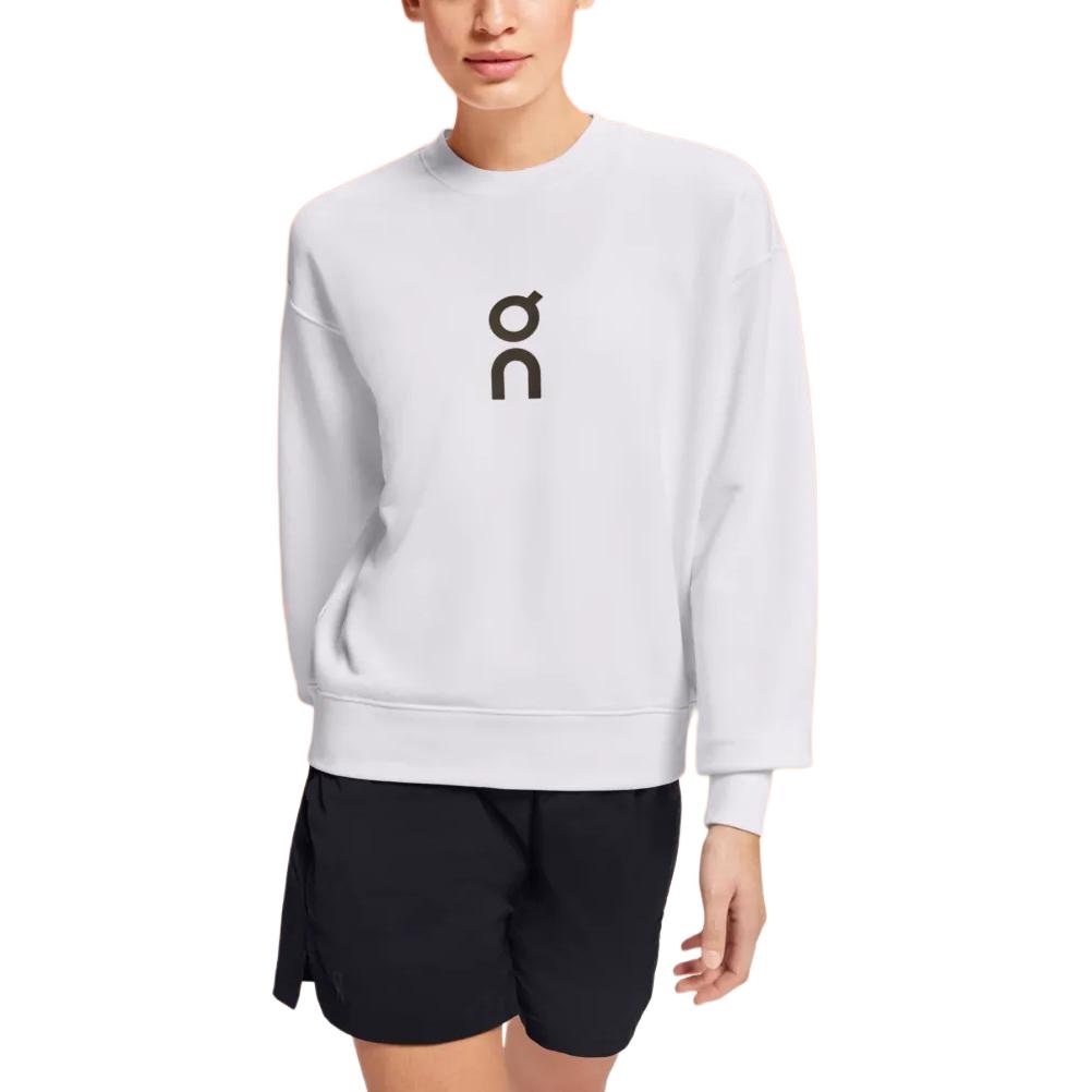 Order (W) Sudadera Blanca On Running Club Crew Logo Pullover. 1WE10470069