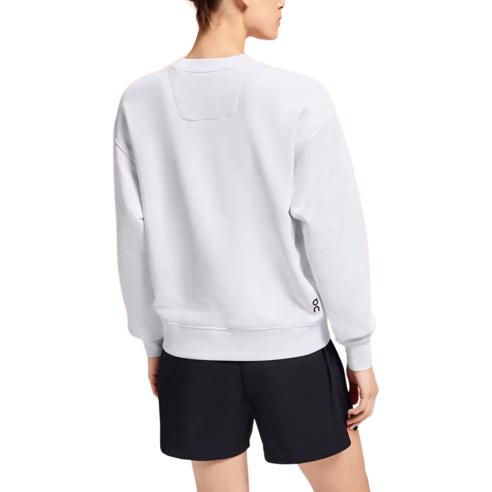 Lookbook (W) Sudadera Blanca On Running Club Crew Logo Pullover. 1WE10470069