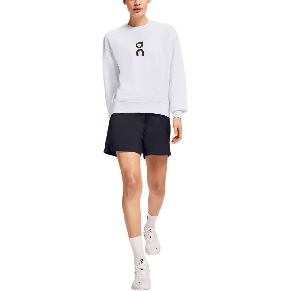 Shop (W) Sudadera Blanca On Running Club Crew Logo Pullover. 1WE10470069
