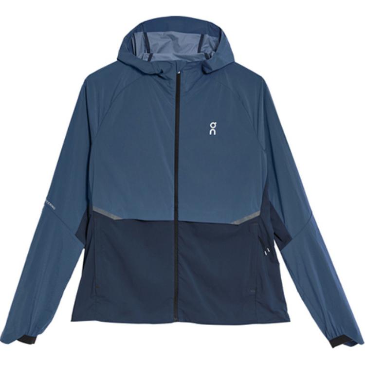(Women) On Running  Colorblock Zip-Up Hoodie Jacket - Blue 1WE10410133