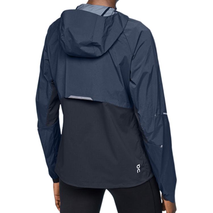 Lookbook (W) On Running 拼色拉链连帽夹克 - 蓝色 1WE10410133