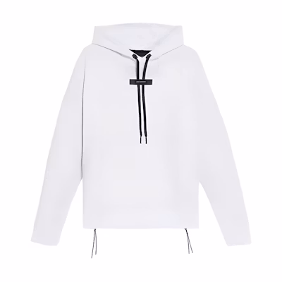 (Women) On Running White Hooded Long Sleeve Casual Sweatshirt 1WE11790069
