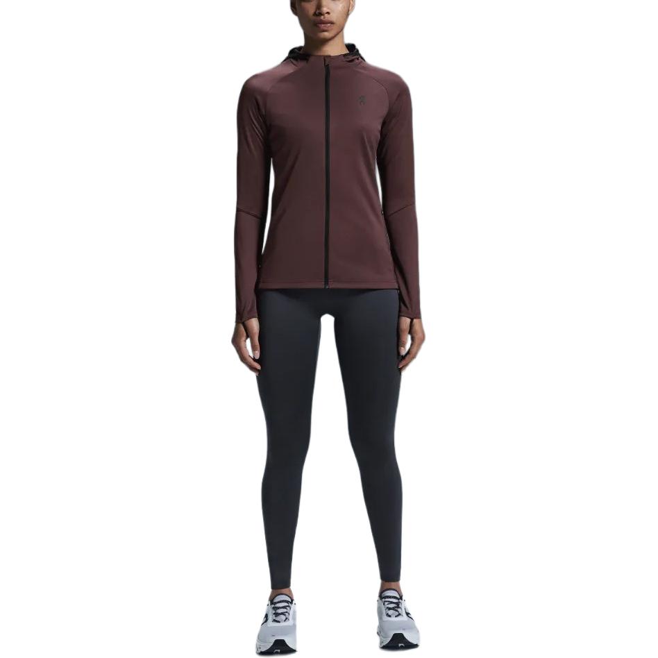 (Women) On Running Climate Zip Hoodie Jacket Mulberry Purple 1WE10330398